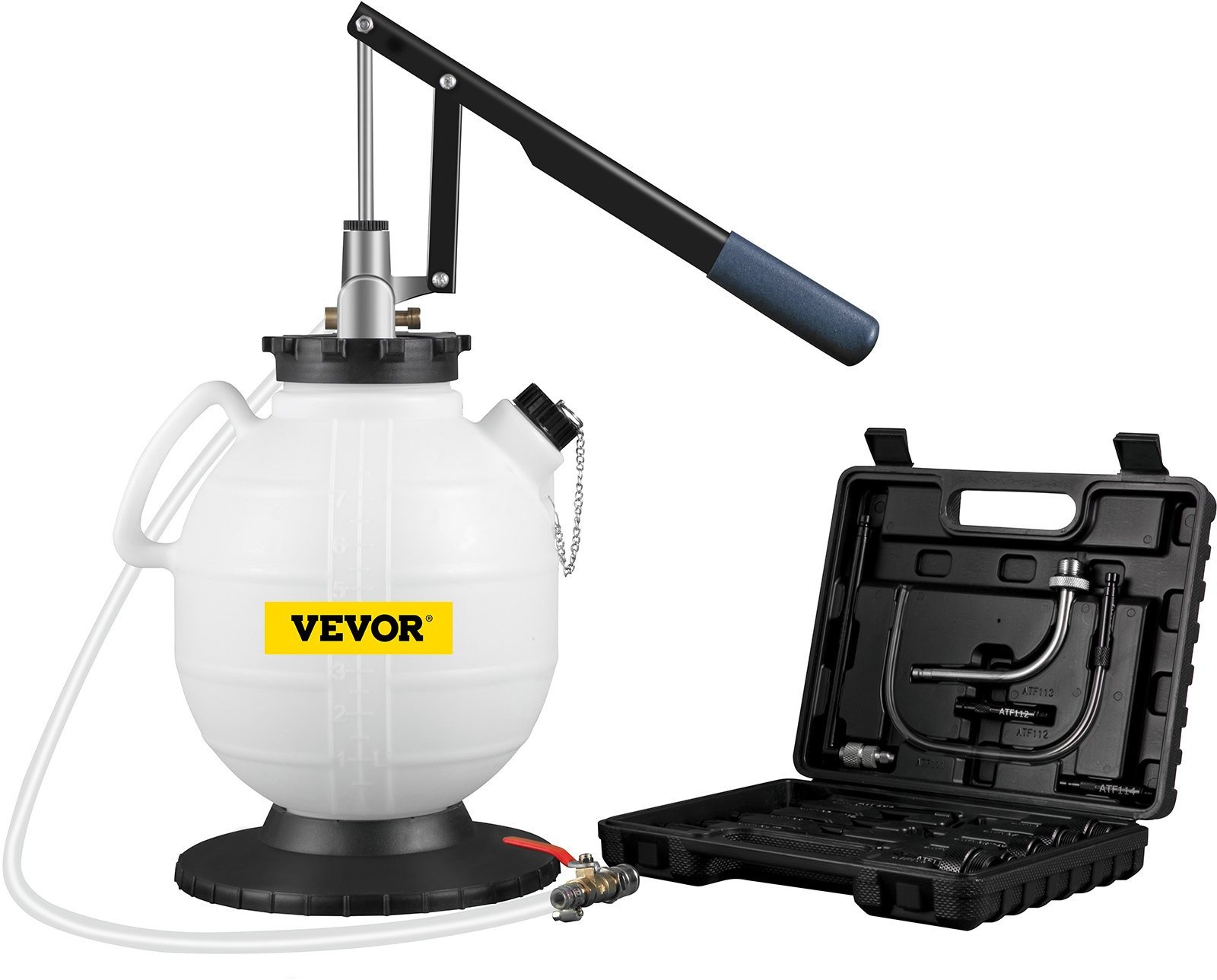 Pompa do wymiany oleju 7,5L manualna z adapterami ATF do skrzyni biegów