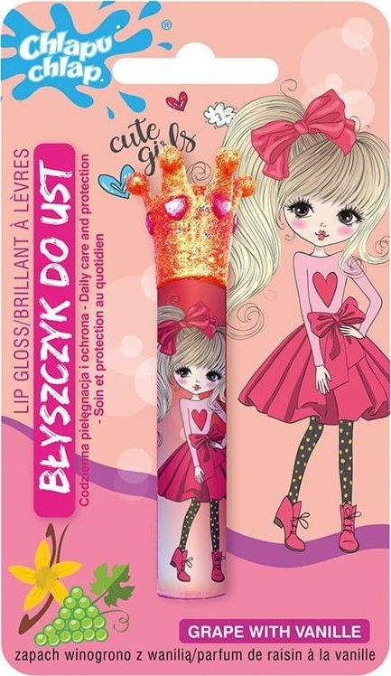 Chlapu Chlap CHLAPU CHLAP Błyszczyk do ust z koroną Winogrono z Wanilią 1,8 ml
