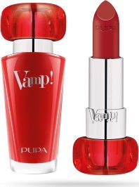 Pupa Pupa, Vamp!, Paraben-Free, Volume, Cream Lipstick, 302, Ruby Red, 3.5 g For Women