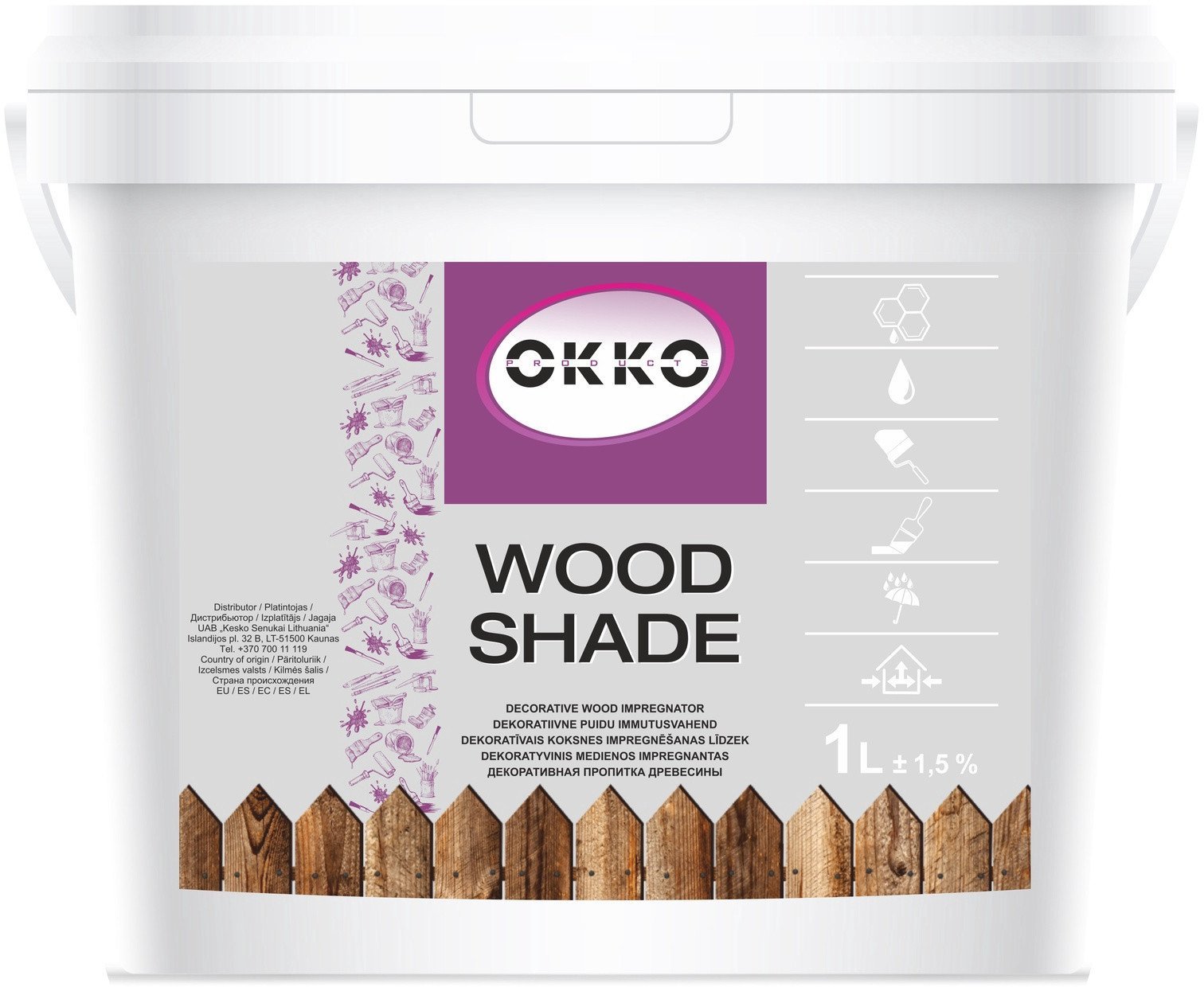 WOOD IMPREG WOOD SHADE CEDAR 1L OKKO