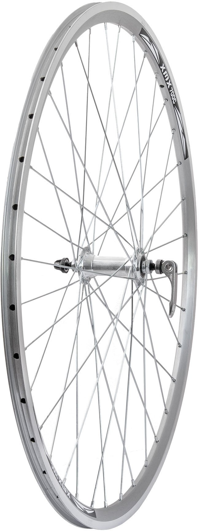 Koło przód szosa 28" obręcz XMX-D33 piasta A281 QR łożyska maszynowe srebrne Uniwersalny