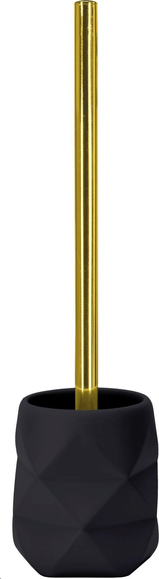 Kleine Wolke Kleine Wolke Golden Crackle Szczotka WC ze stojakiem czarny