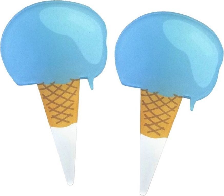 StudioCen Cenówki do lodów "Niebieskie rożki" 10 szt.