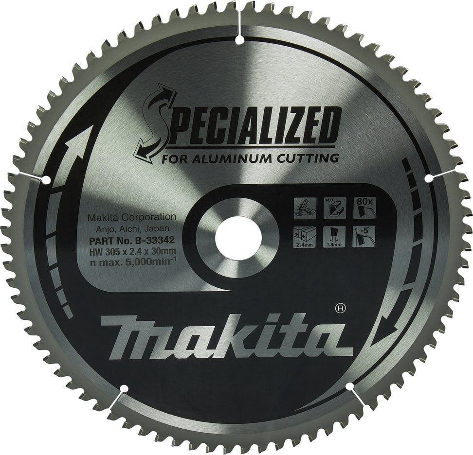 Makita MAKITA PIŁA TARCZOWA 305x30x80z SPECJALIZED ALUMINIUM