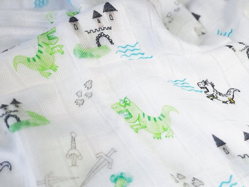 PIELUSZKA BAMBUSOWA TETRA 120X120 SMOK WAWELSKI GAT1