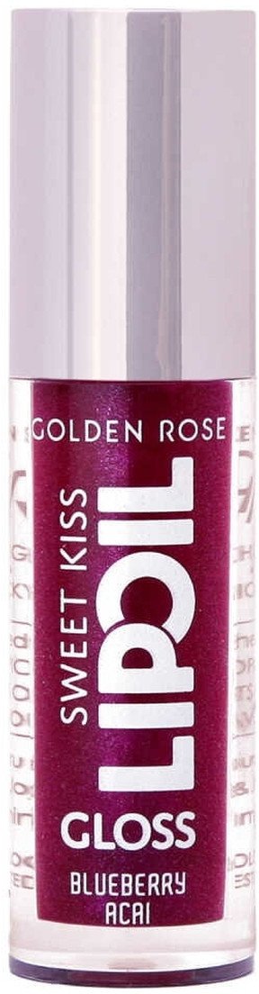 Golden Rose Sweet Kiss Lip Oil Gloss Olejek z efektem błyszczyka 4.7ml Blueberry Acai (07)
