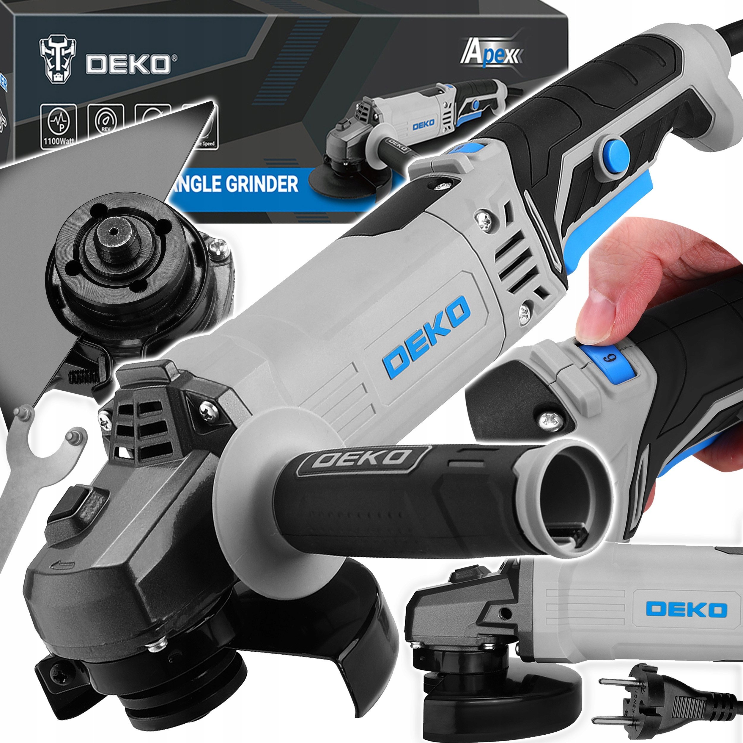 Szlifierka Deko DEKO DKAG125XP110S Szlifierka kątowa