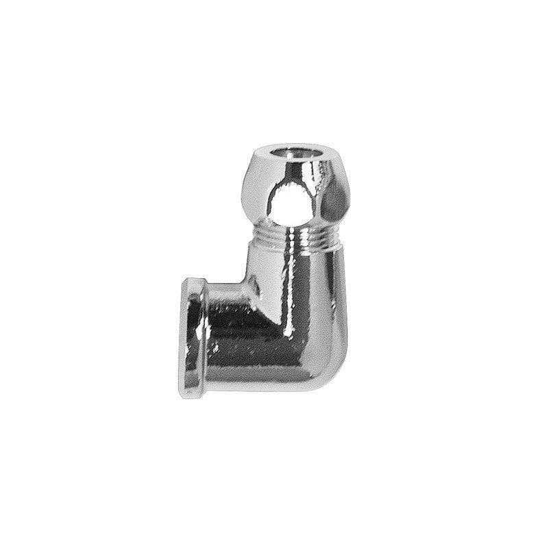 CHROME PLATED ELBOW 1/2X3/8 WITH INNER