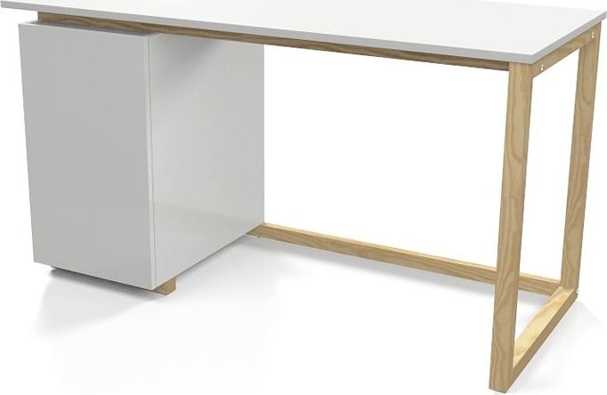 Biurko Elior Fibi Białe 120 cm x 60 cm