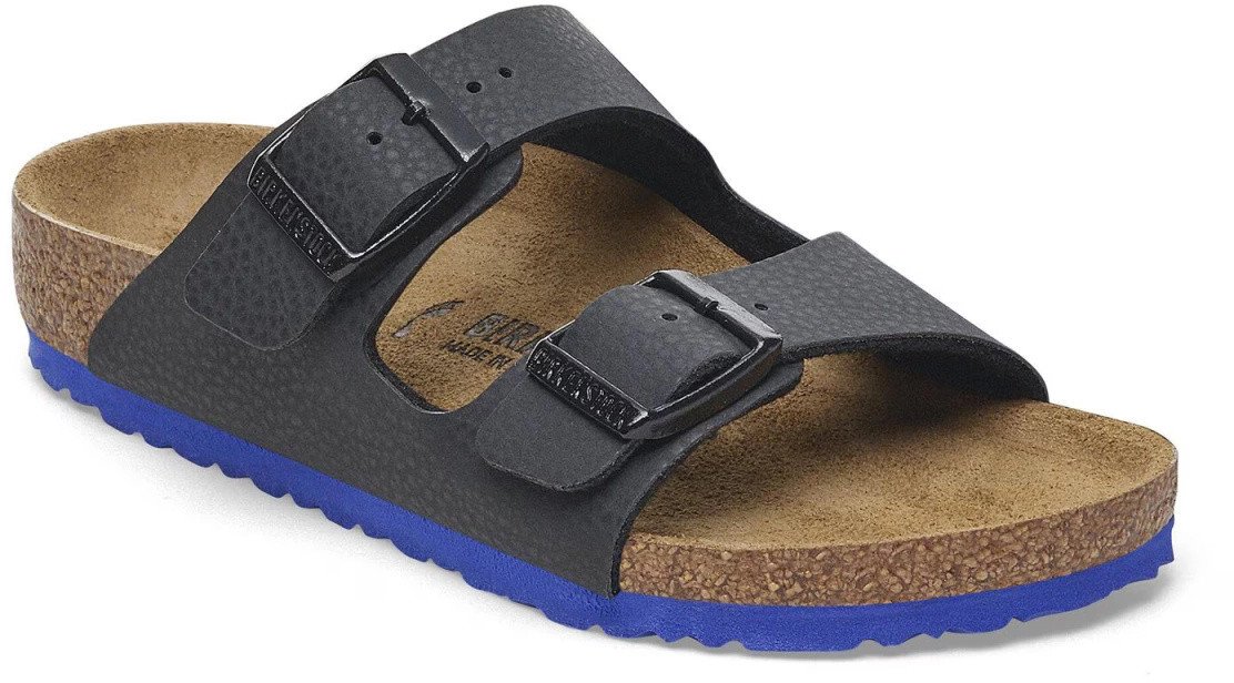 Birkenstock klapki ARIZONA KIDS BS 1029374 DESERT SOIL BLACK/ULTRA BLUE (szerokość standardowa) 38