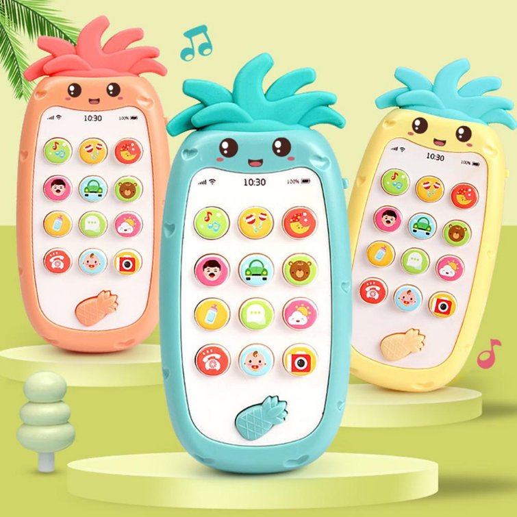 Bkids Telefon Muzyczny Ananas Interaktywny Dla Malucha Do zabawy