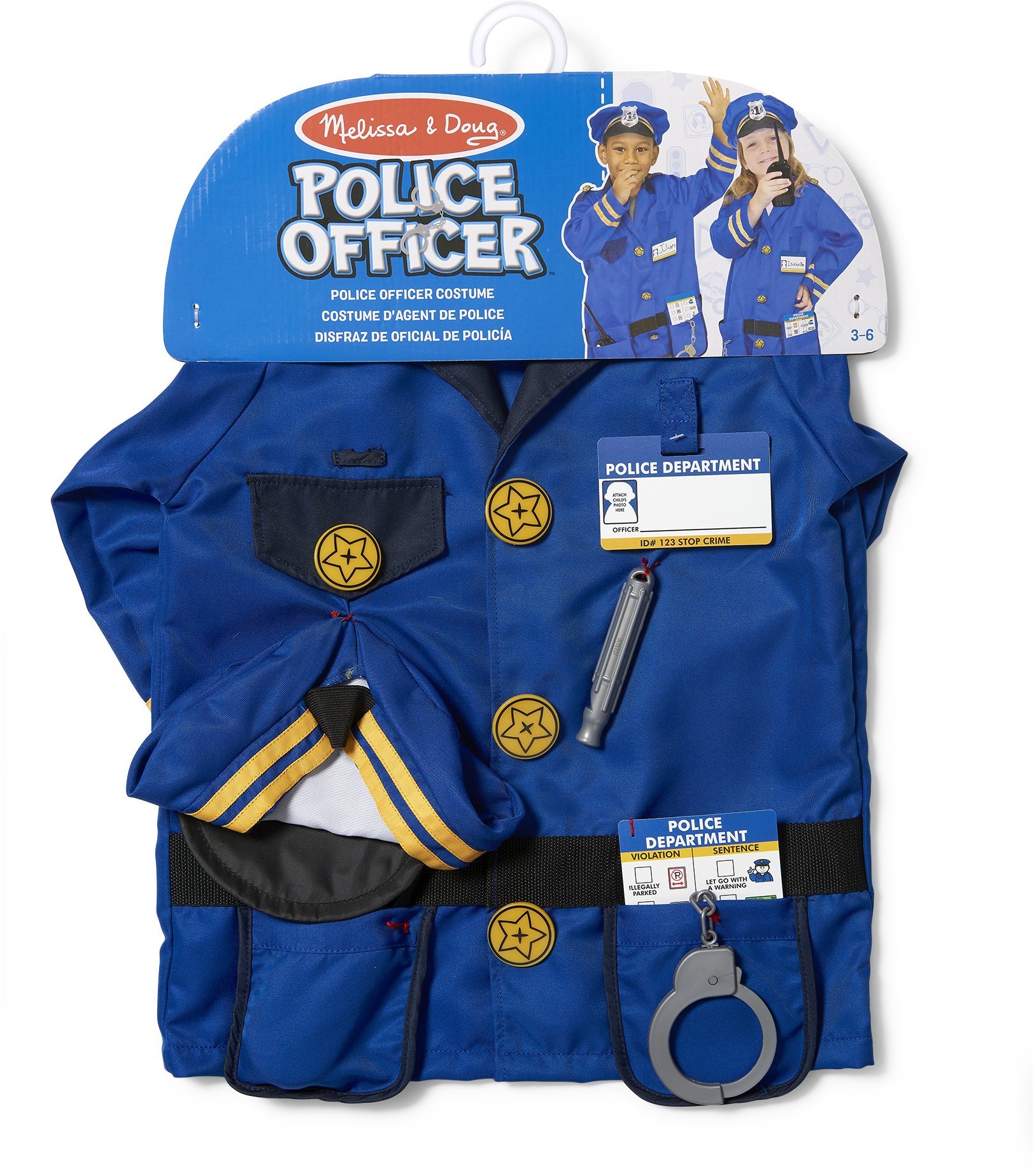Melissa & Doug MPP RLP PoliceOfficerCstmRlplySet Kostium na bal maskowy Dziecko Unisex Mundur
