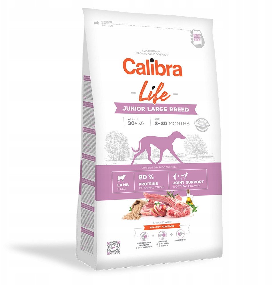 CALIBRA DOG life junior large breed lamb 2,5kg