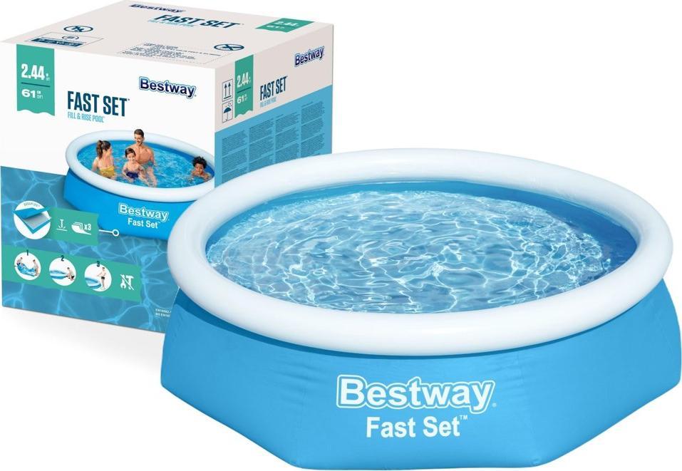 Bestway Basen Ogrodowy Rozporowy 2,44 x 61 cm Bestway 57448
