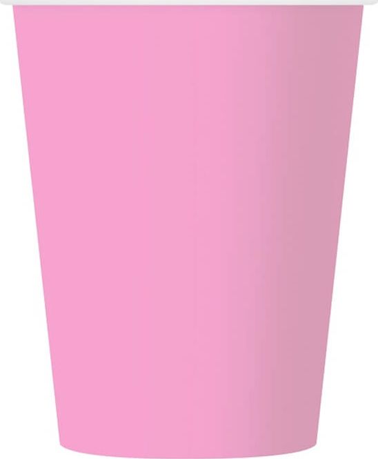 GoDan Kubeczki papierowe jasnoróżowe - 270 ml - 6 szt. uniwersalny