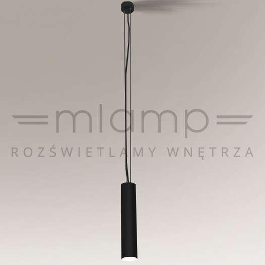 Lampa wisząca Shilo LAMPA wisząca NODA 5542 Shilo sopel OPRAWA metalowa ZWIS tuba czarna