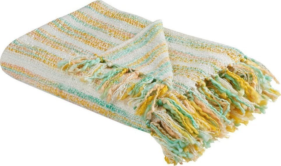 Beliani Koc 130 x 170 cm żółto-zielony NUWAR!