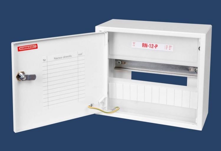 Karwasz Rozdzielnica n/t RN-12-P z okienkiem biała RN-12-P Z/O