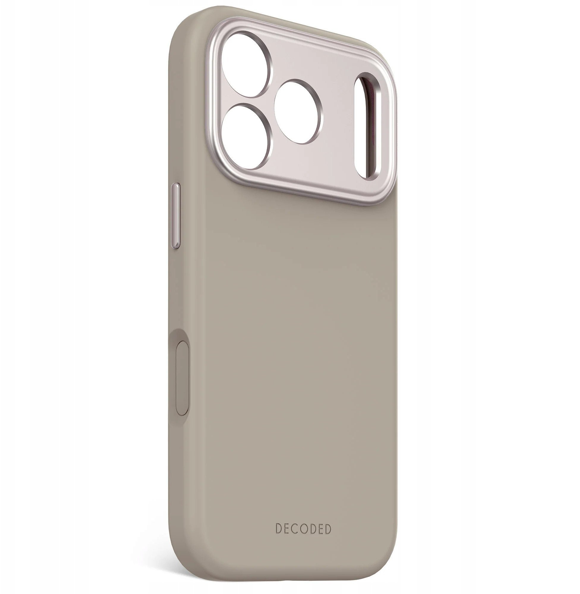 Decoded AntiMicrobial Silicone Backcover - silikonowa obudowa ochronna do iPhone 17 Pro kompatybilna z MagSafe soft taupe
