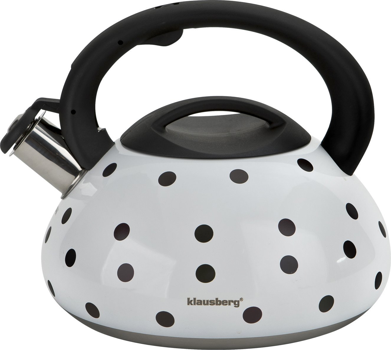 Klausberg Czajnik tradycyjny 3 L magiczny biały w kropki Klausberg KB-7074
