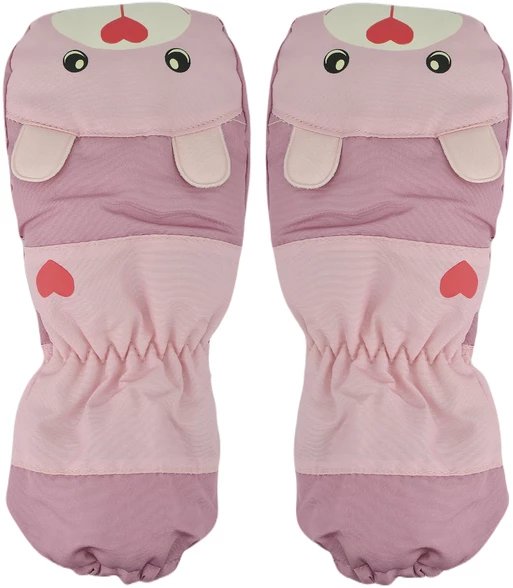 Rękawiczki narciarskie 1P dziewczęce miś 14