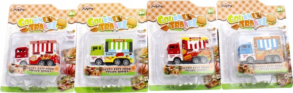Mega Creative AUTO FOODTRUCK MET P/B 14X18X5 MIX4 MC 168/336