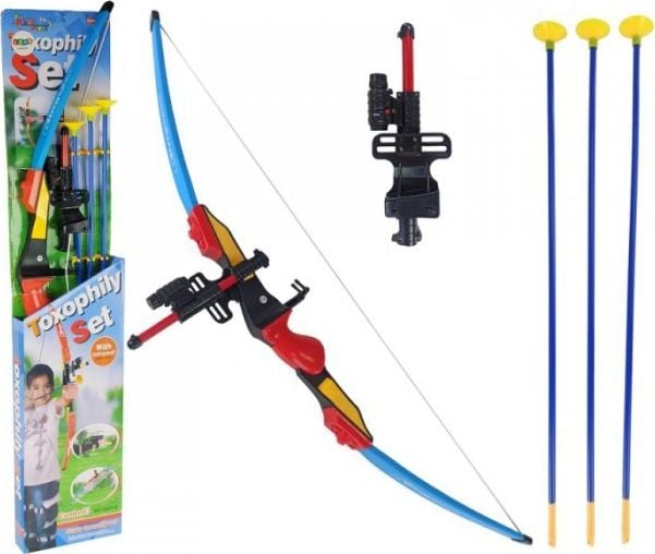 Lean Sport Zestaw Łuczniczy Łuk Trzy Strzały Celownik 98 cm