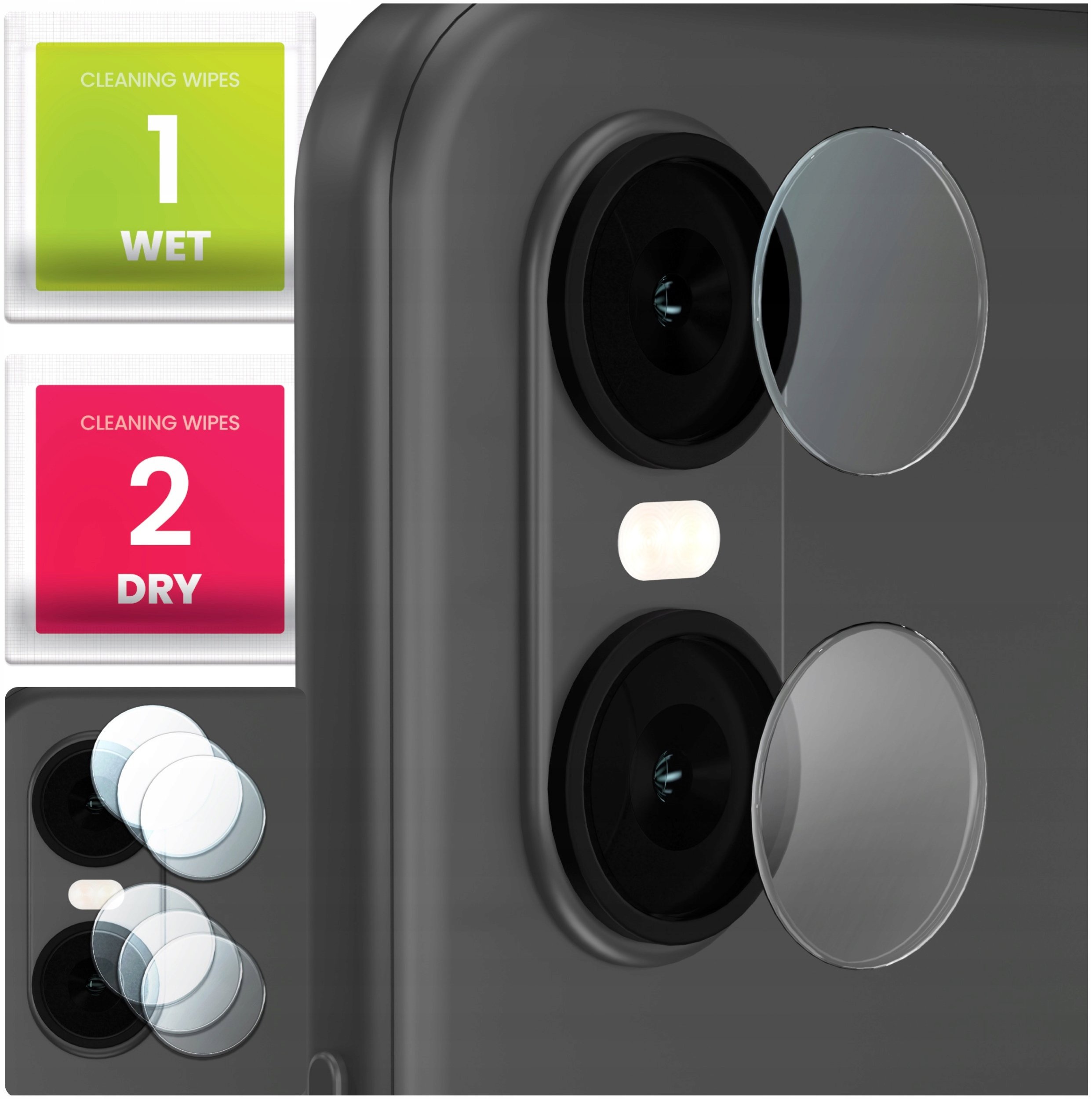 3-PAK Szkło Na Aparat Do Sony Xperia 10 VI (Hartowane, Na Obiektyw, 9H)