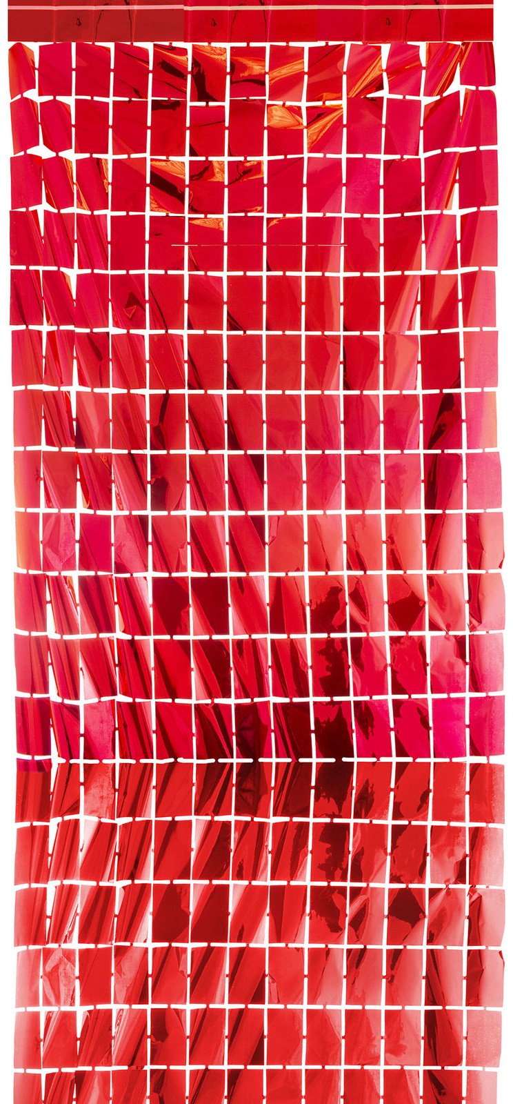 Kurtyna foliowa dekoracyjna - czerwona one size