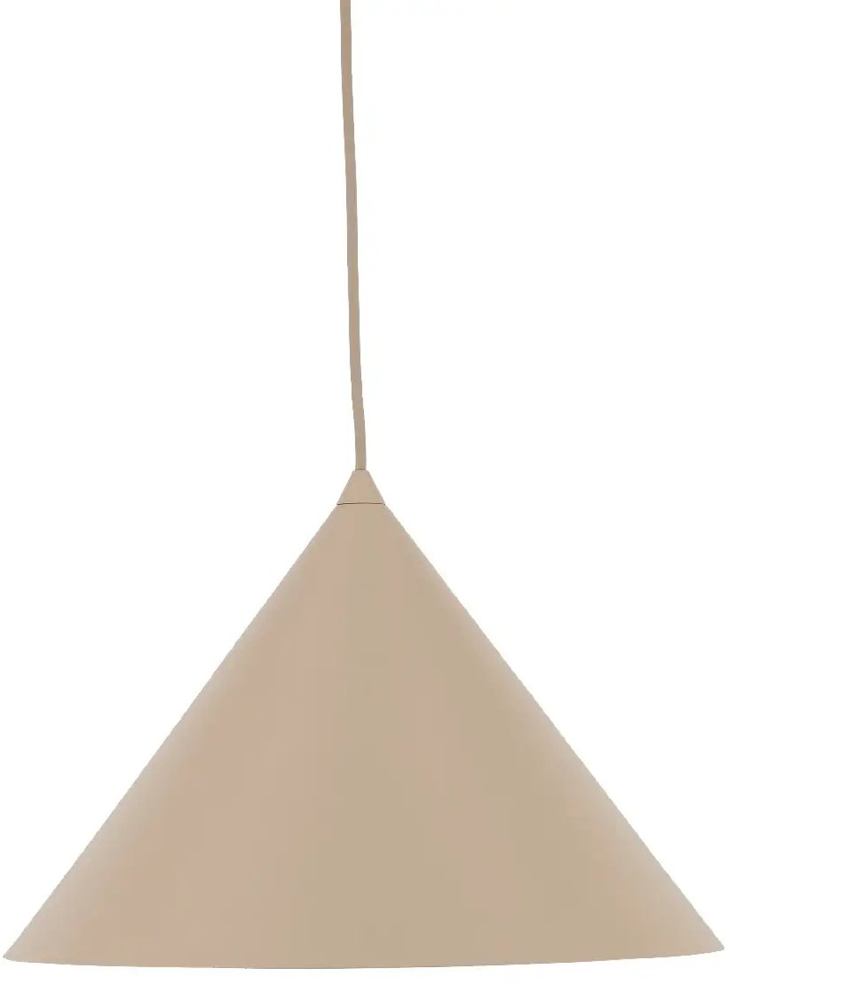 Loftowa wisząca lampa Cono 10621 stożkowa do jadalni beżowy