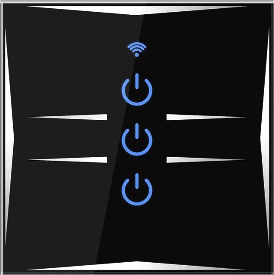 Spreest WŁĄCZNIK ŚWIATŁA LED POTRÓJNY PREMIUM SMART WIFI SZKLANY DOTYKOWY