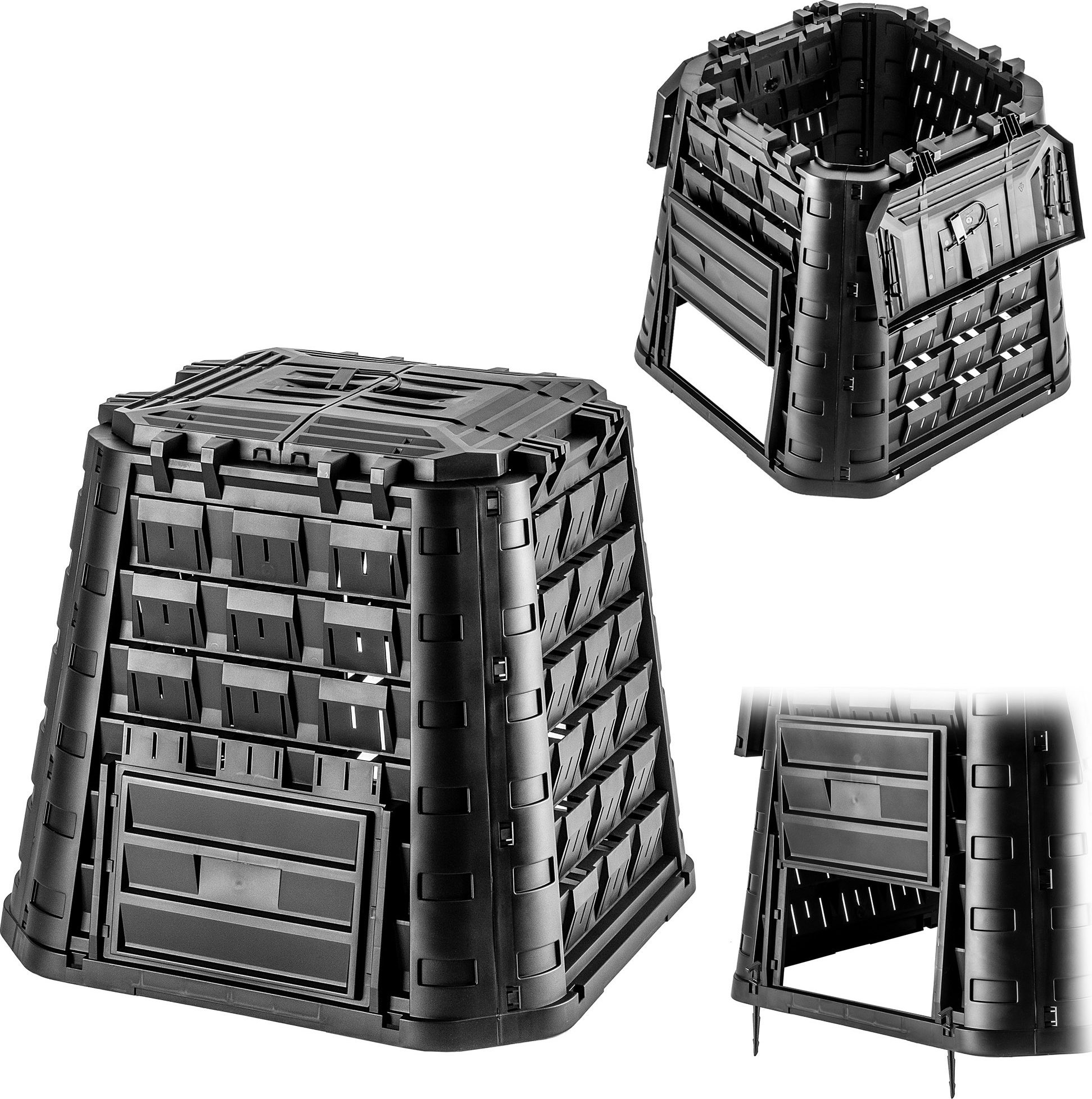 Kadax KADAX Kompostownik Ogrodowy modułowy Całoroczny mrozoodporny Nawóz Zbiornik 450L