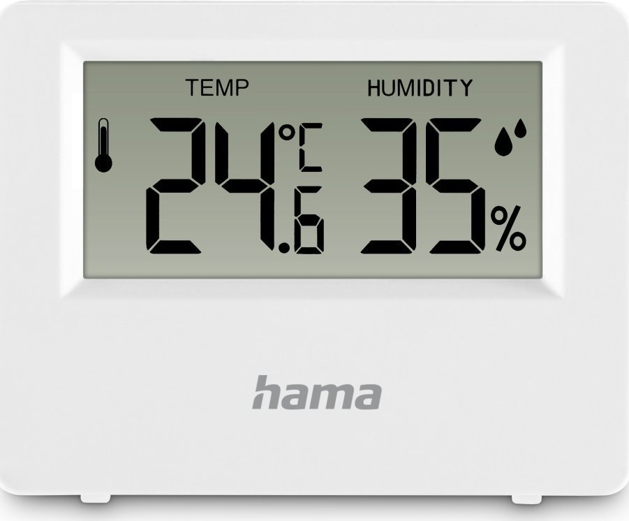 Termometr Hama TERMOMETR HIGROMETR EBRO BIAŁY