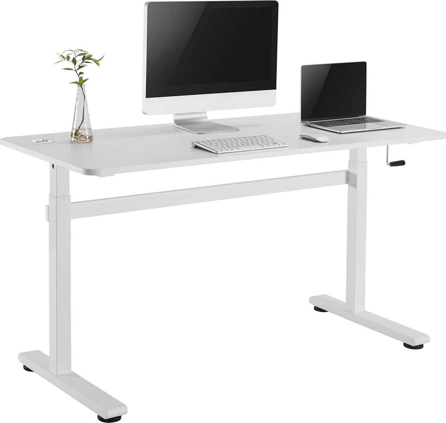 Biurko Ergo Office ER-401 W Białe 140 cm x 60 cm