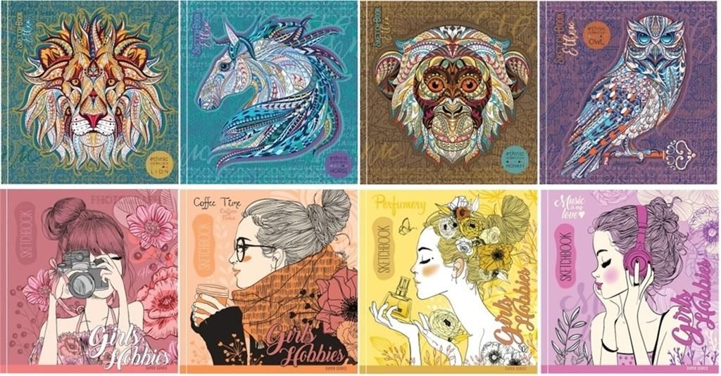 Fresh Szkicownik 20x20cm 36k biały