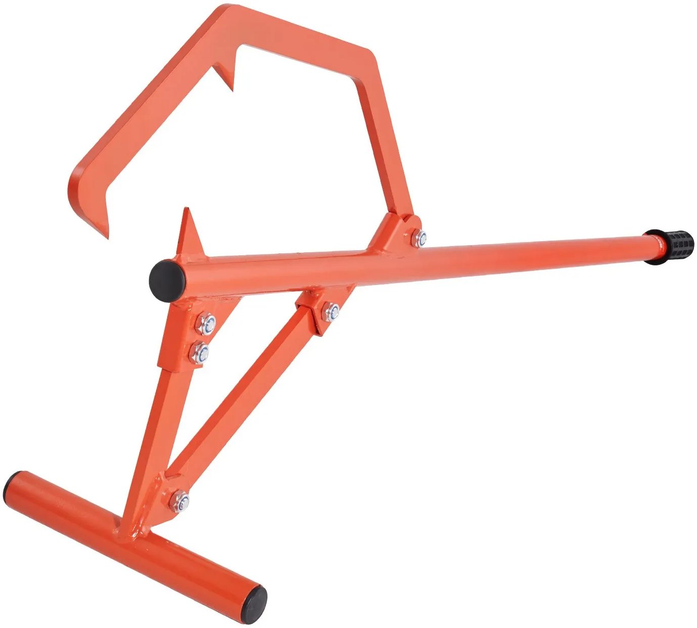 Chwytak do kłód 118 cm stalowa - podnośnik z regulowanym hakiem do drewna