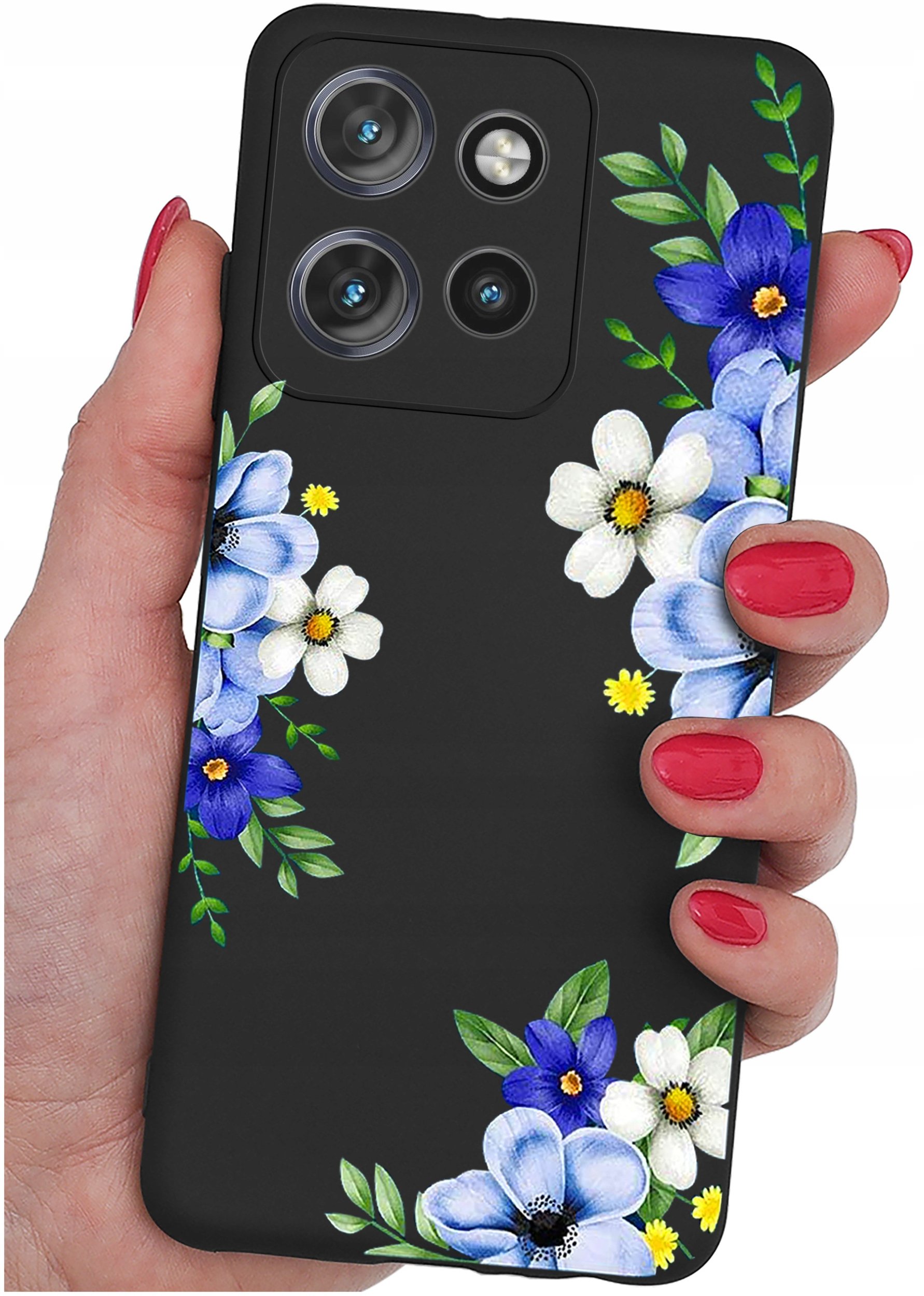 Etui do Motorola Moto EDGE 50 Neo WZORY |SILIKONOWE MATT CASE + SZKŁO 9H
