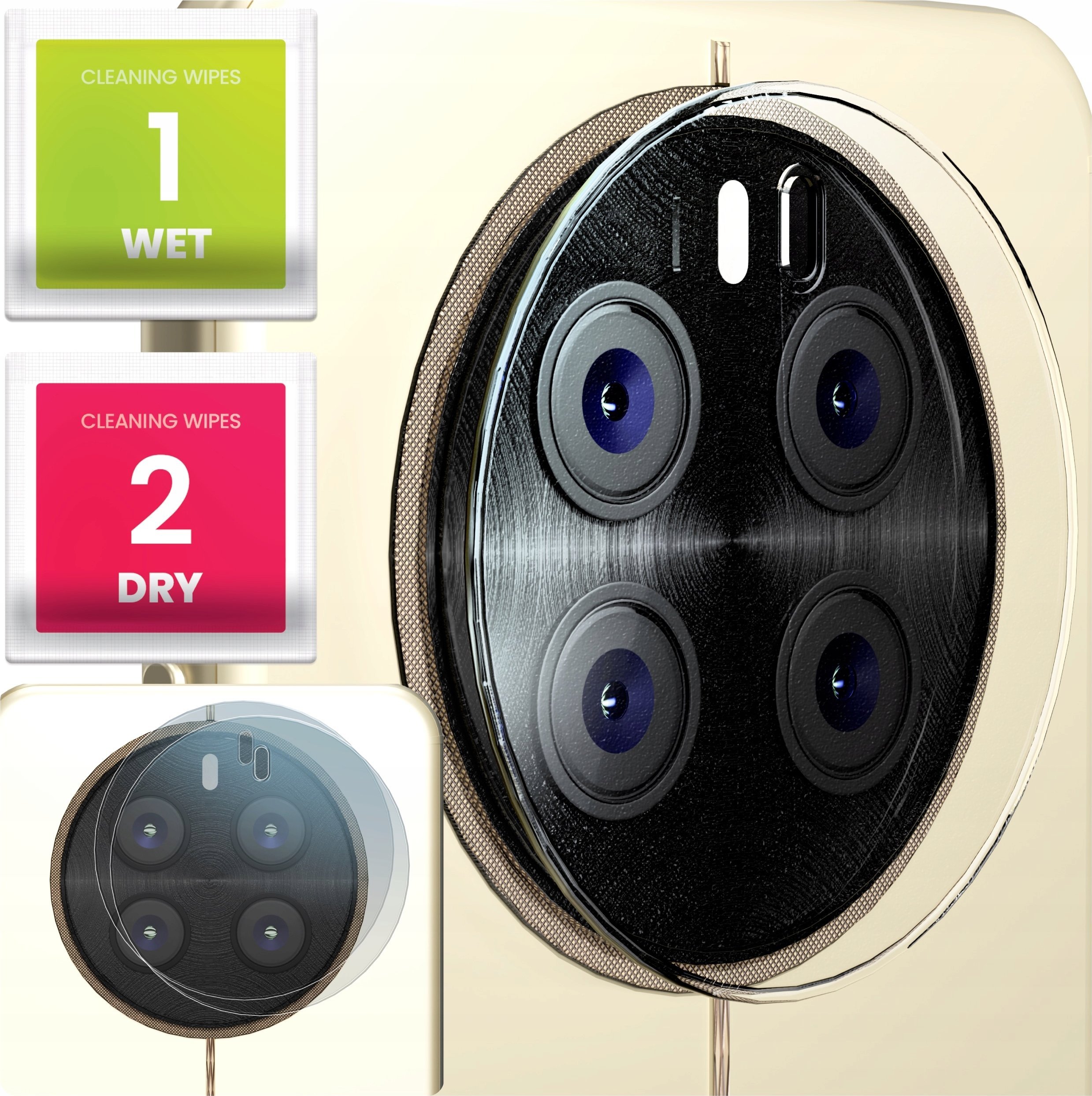 2-PAK Szkło Na Aparat Do Realme 12 Pro (Hartowane, Ochronne, Na Obiektyw)