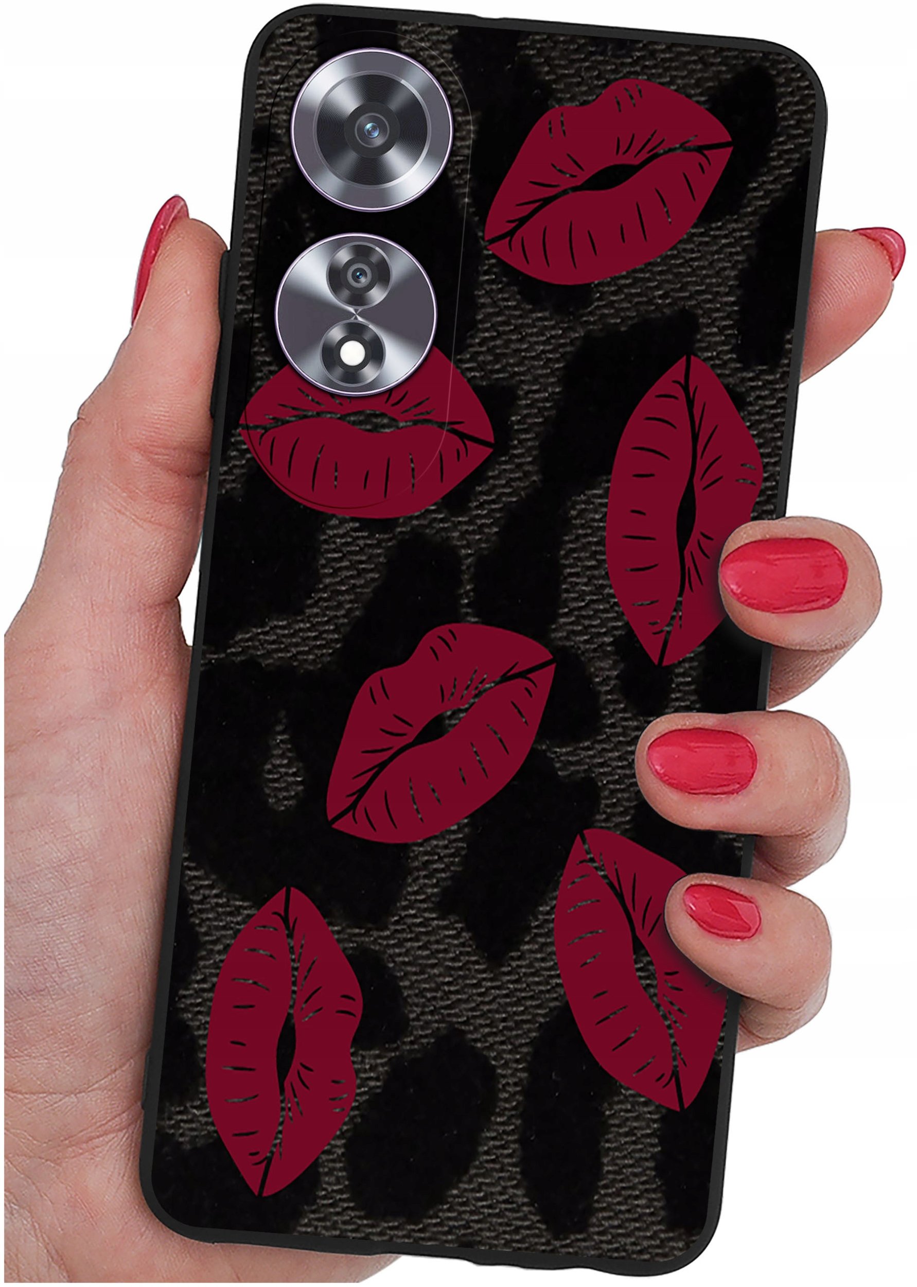 Etui do Oppo A60 4G WZORY |SILIKONOWE MATT CASE + SZKŁO 9H