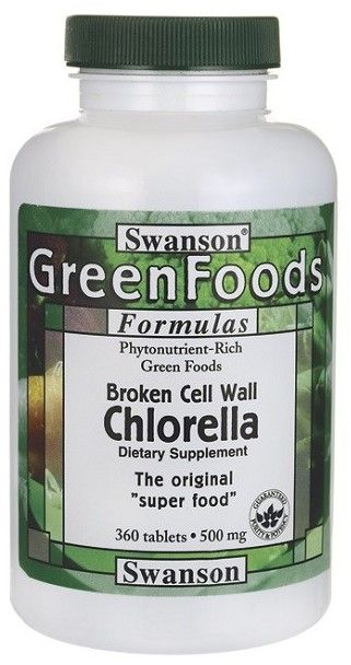 Swanson Chlorella (Broken Cell Wall) 360 tabletek