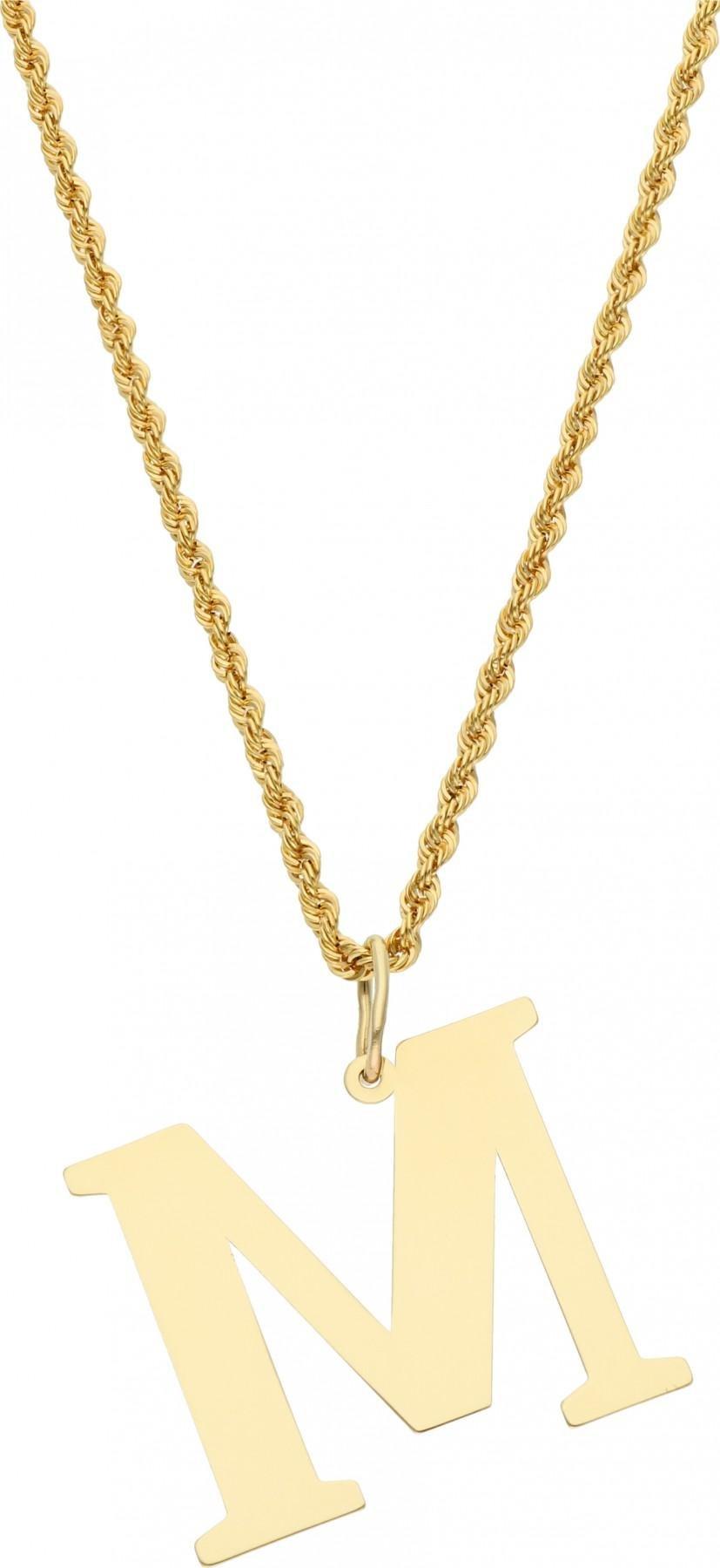 Rosanto Duża złota zawieszka literka M 585 14k