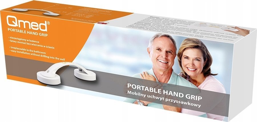 QMED Uchwyt łazienkowy na przyssawki 30cm.