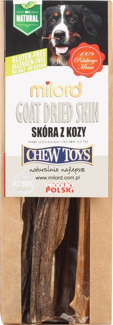 Milord suszona skóra kozia gryzak dla psa 80 g