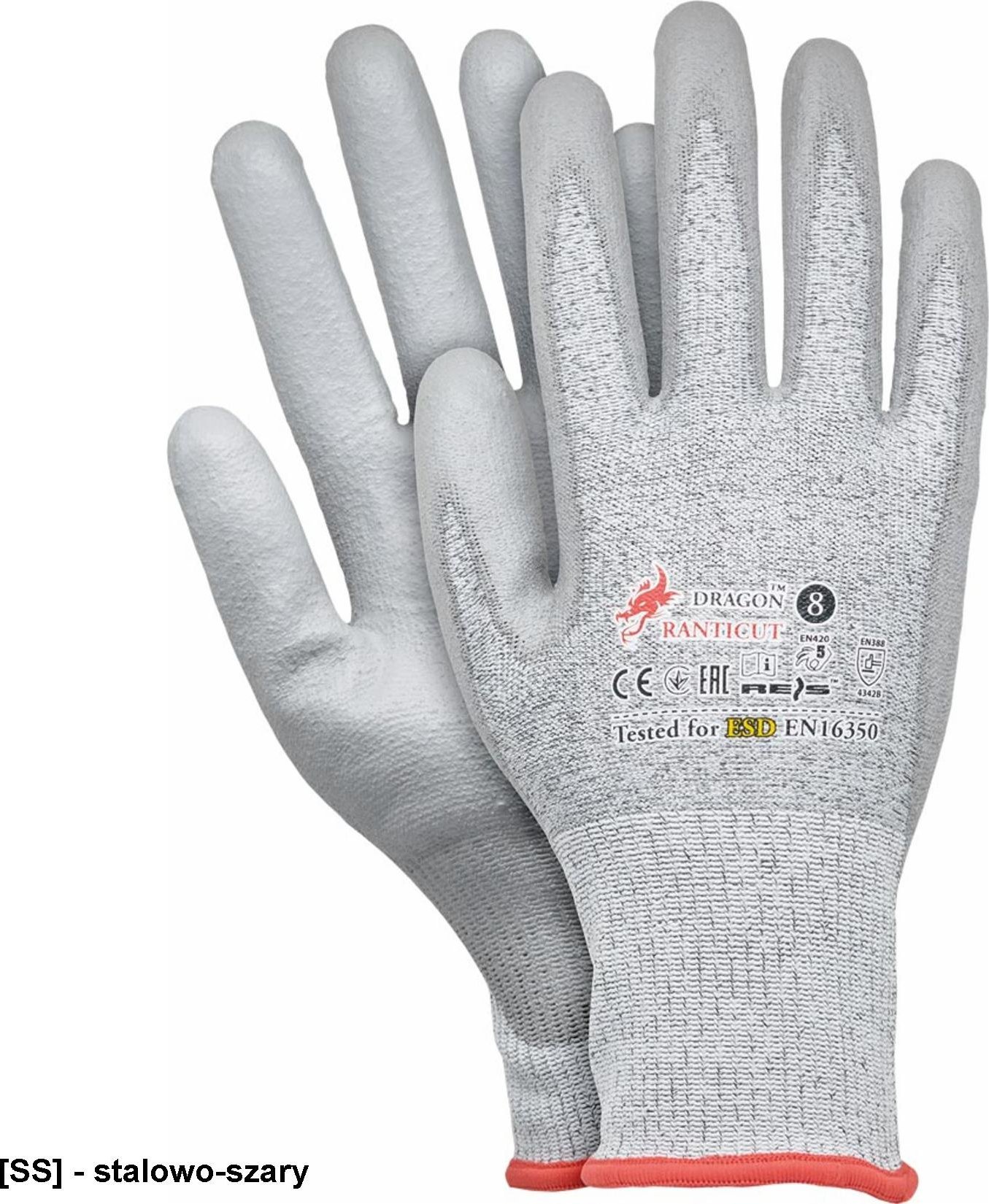 R.E.I.S. RANTICUT - Rękawice antyelektrostatyczne ESD 9