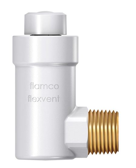 Flamco Odpowietrznik automatyczny FlexVent R 1/2" kątowy biały (27711)