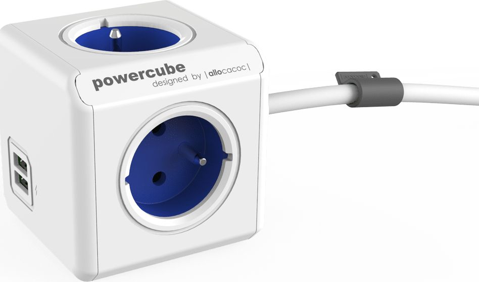 PowerCube Przedłużacz Extended USB 1,5m niebieski (2402BL/FREUPC)