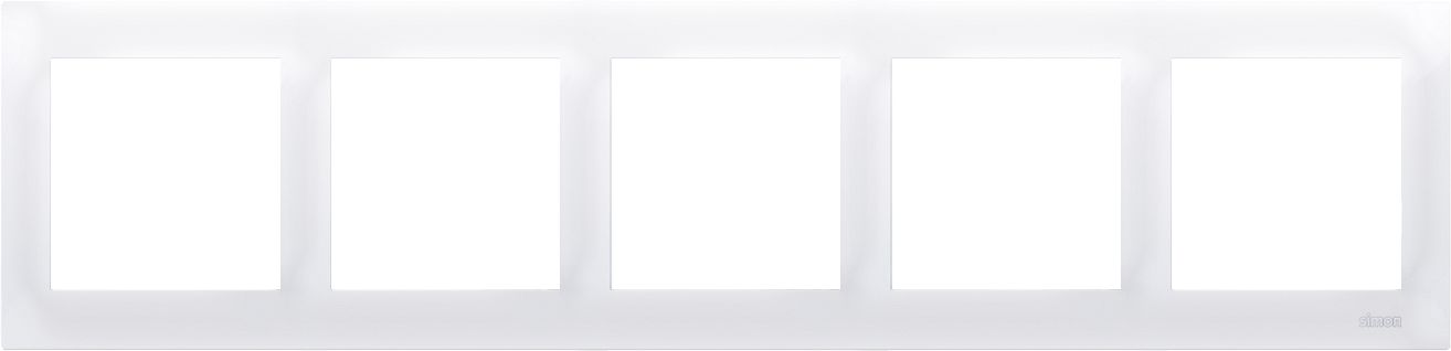 Kontakt-Simon Ramka 5-krotna 54 Premium do puszek karton-gips biały (DRK5/11)