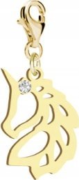 Radziszewska Jewellery Pozłacany Charms JEDNOROŻEC DEDYKACJA