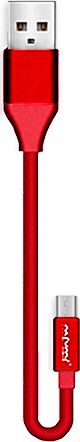 Kabel USB Nafumi USB-A - microUSB 0.3 m Czerwony (25905)