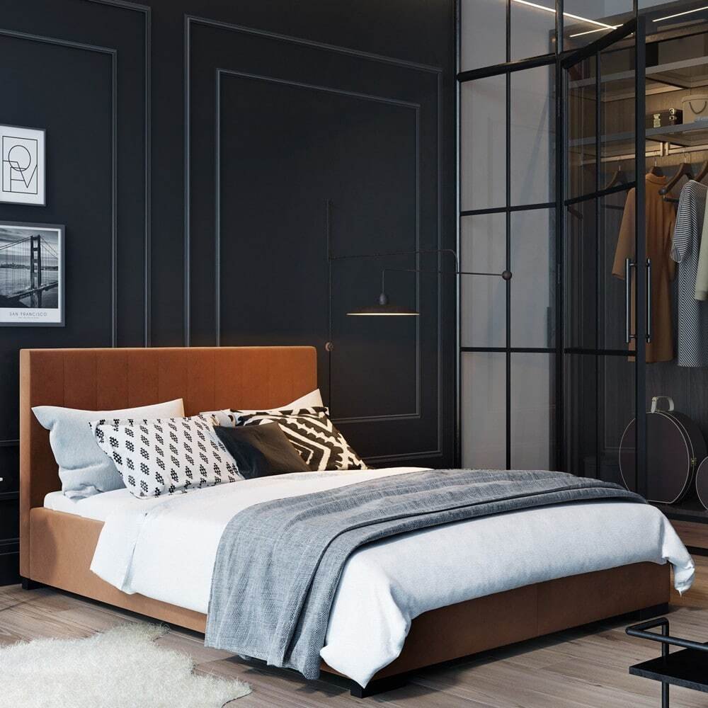 NewDesign Łóżko Hugo ND 160x200 z pojemnikiem, grupa premium